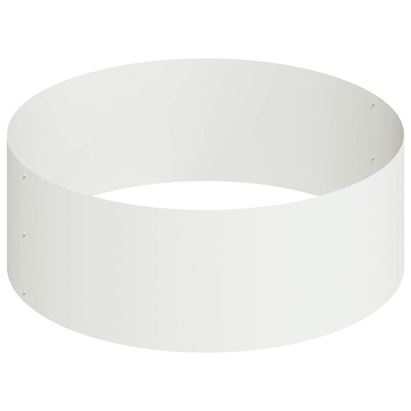 vidaXL Kerti cserép Fehér 90 x 90 x 20 cm Acél