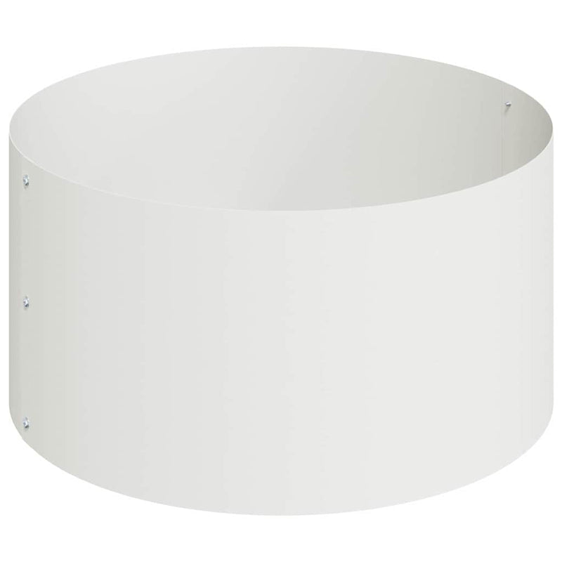 vidaXL Kerti cserép Fehér 120 x 120 x 20 cm Acél