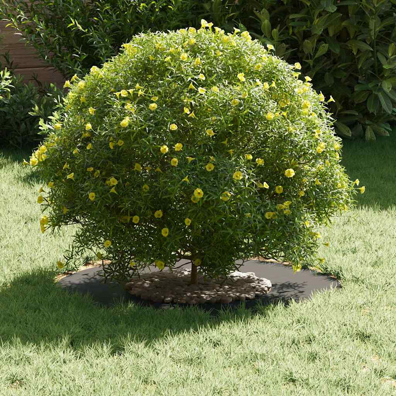vidaXL Lapos fa körgyűrű Fekete Ø30 / 60 cm Acél