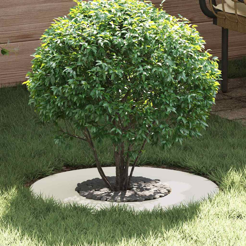 vidaXL Lapos fa körgyűrű Fehér Ø30 / 60 cm Acél