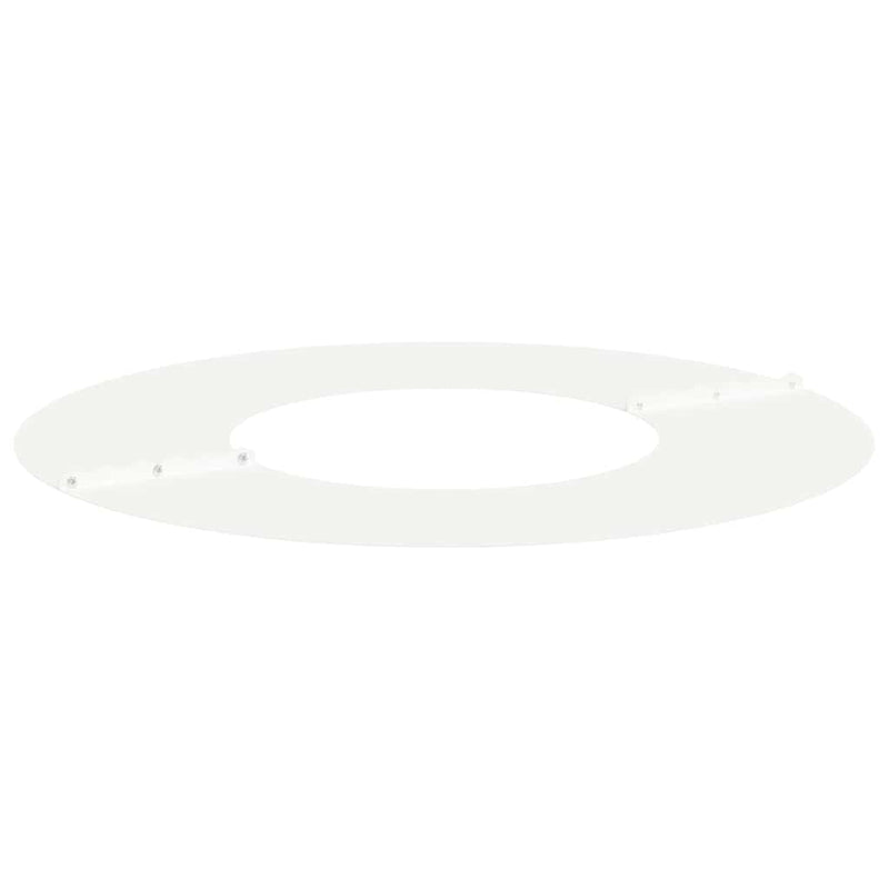vidaXL Lapos fa körgyűrű Fehér Ø30 / 60 cm Acél