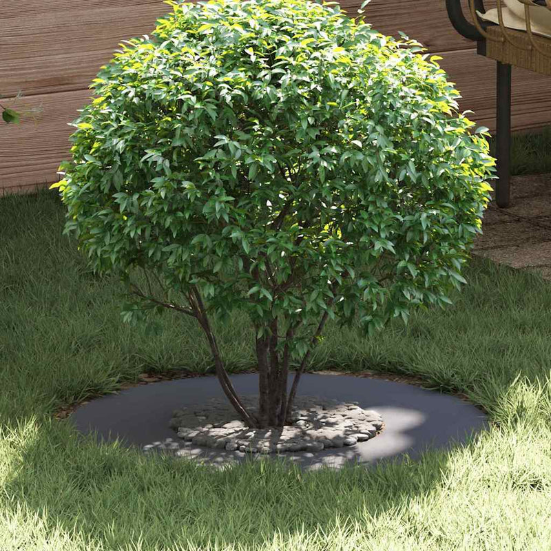 vidaXL Lapos fa körgyűrű Antracit Ø30 / 60 cm Acél