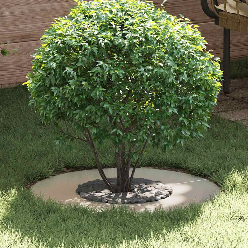 vidaXL Lapos fa körgyűrű Ezüst Ø30 / 60 cm Rozsdamentes acél