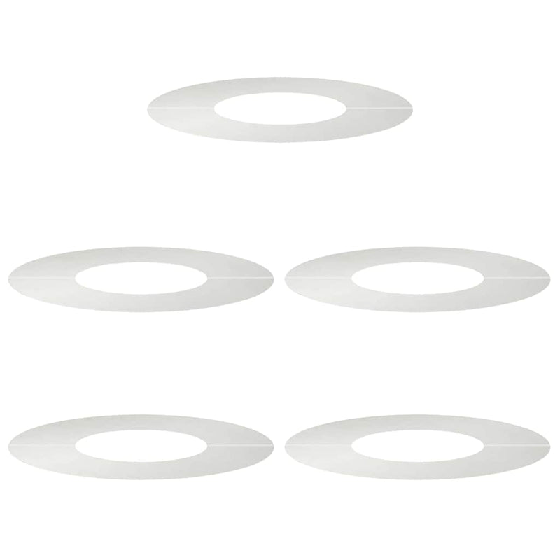 vidaXL Lapított Fa Gyűrűk 5 pcs Ezüst Ø30 / 60 cm Rozsdamentes acél