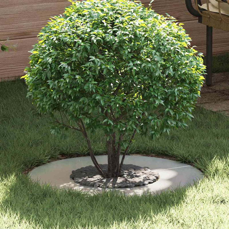 vidaXL Lapos fa körgyűrű Ezüst Ø30 / 60 cm Horganyzott acél