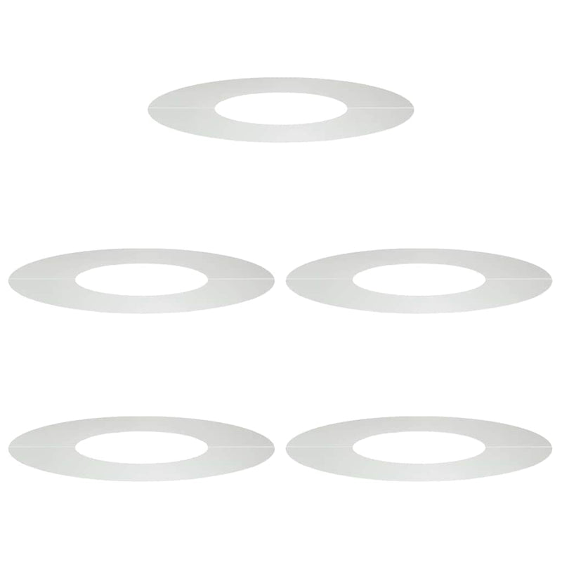 vidaXL Lapított Fa Gyűrűk 5 pcs Ezüst Ø30 / 60 cm Horganyzott acél