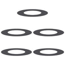 vidaXL Alkalmas lapos fa gyűrűkhez 5 pcs Fekete Ø40 / 70 cm Acél