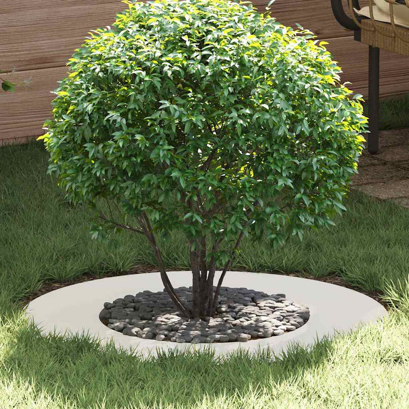 vidaXL Lapos fa körgyűrű Fehér Ø40 / 70 cm Acél