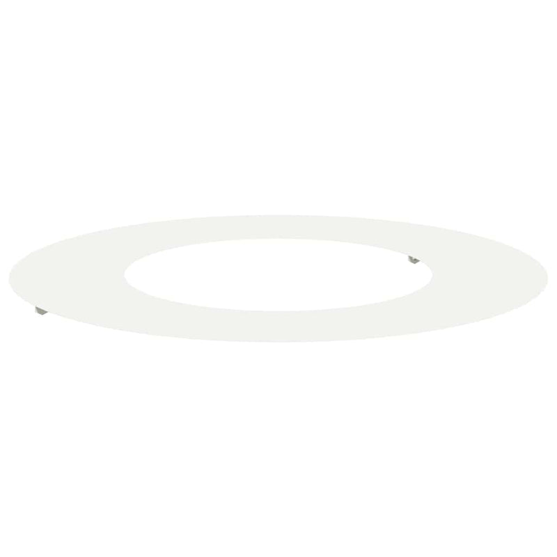 vidaXL Lapos fa körgyűrű Fehér Ø40 / 70 cm Acél