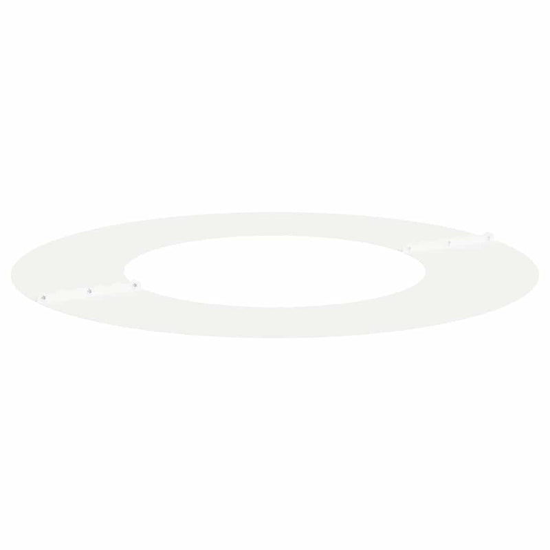 vidaXL Lapos fa körgyűrű Fehér Ø40 / 70 cm Acél