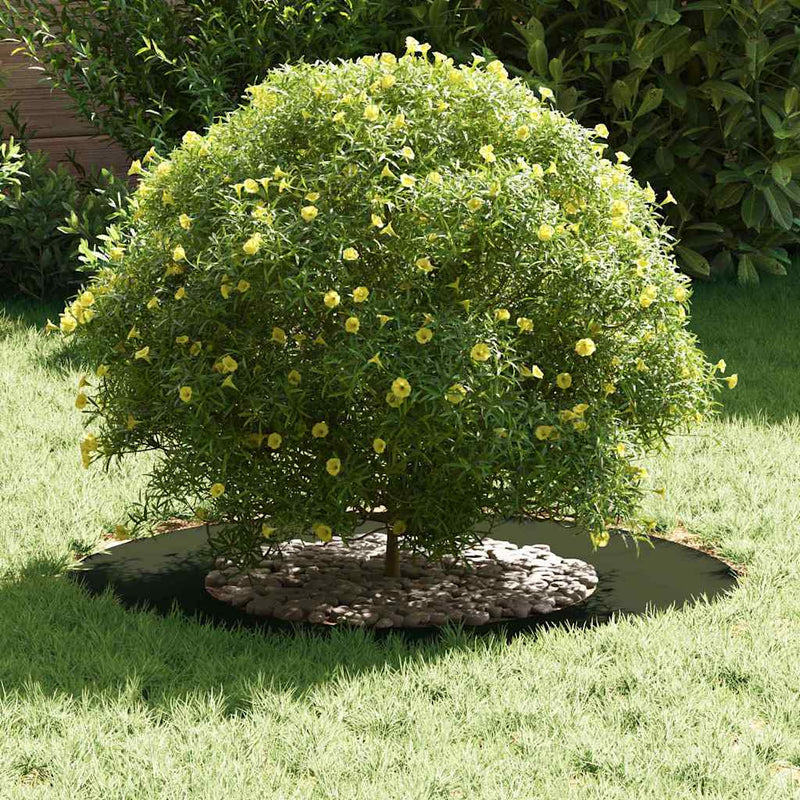 vidaXL Lapos fa körgyűrű Oliva zöld Ø40 / 70 cm Acél