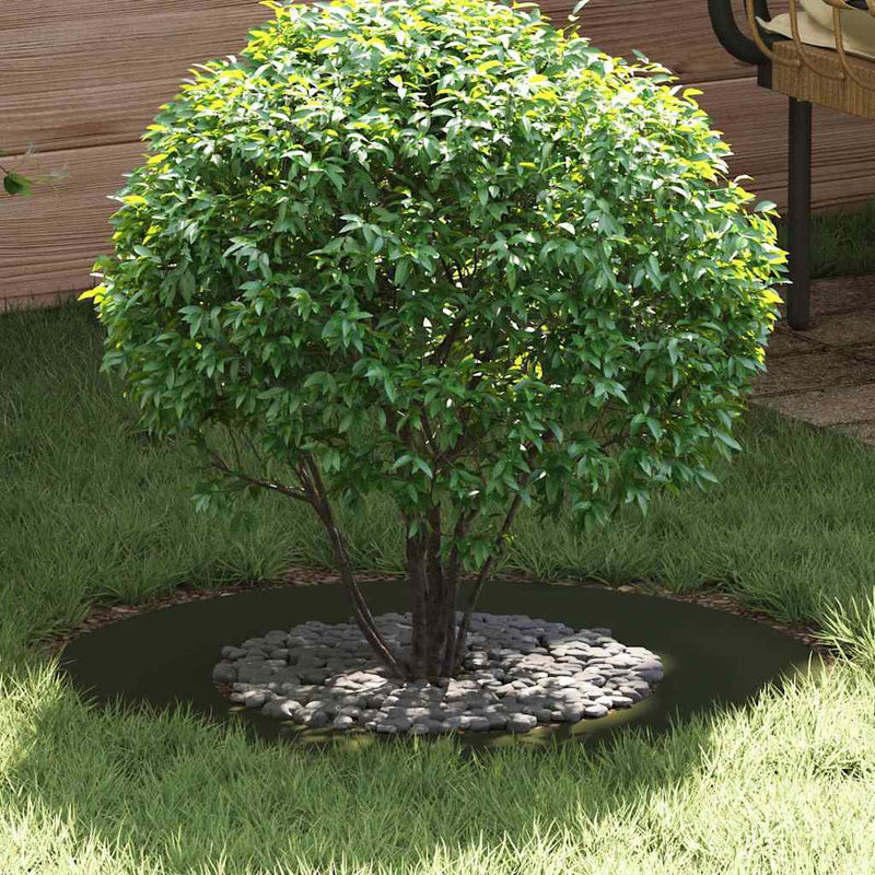 vidaXL Lapított Fa Gyűrűk 5 pcs Oliva zöld Ø40 / 70 cm Acél