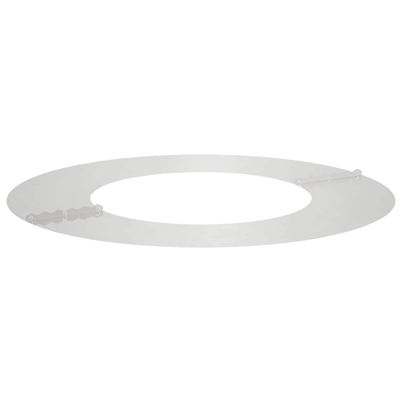vidaXL Lapos fa körgyűrű Ezüst Ø40 / 70 cm Rozsdamentes acél
