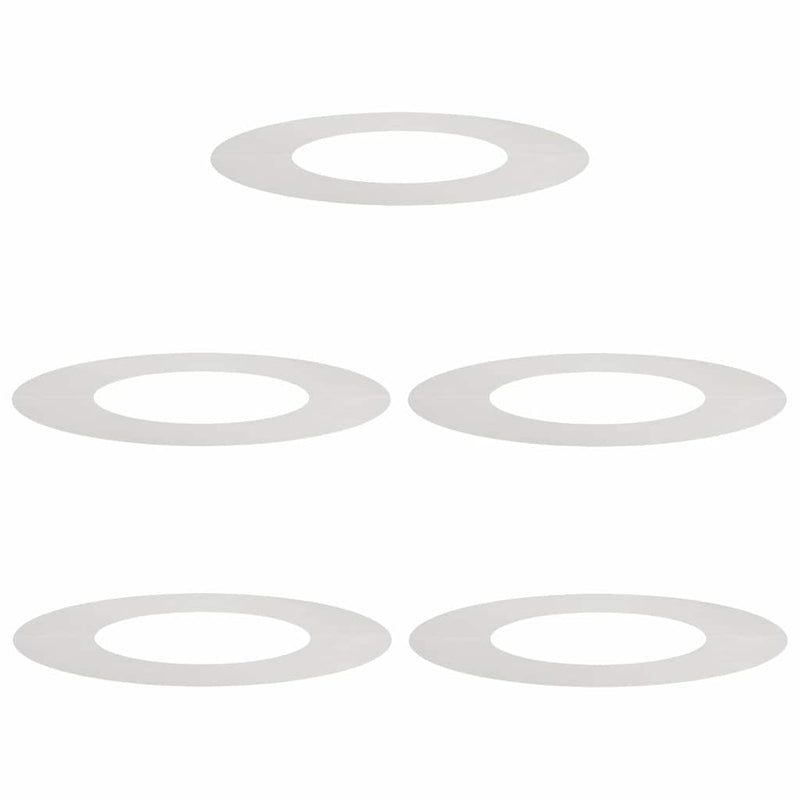 vidaXL Lapított Fa Gyűrűk 5 pcs Ezüst Ø40 / 70 cm Rozsdamentes acél