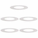 vidaXL Alkalmas lapos fa gyűrűkhez 5 pcs Ezüst Ø40 / 70 cm