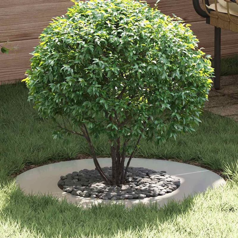 vidaXL Lapos fa körgyűrű Ezüst Ø40 / 70 cm Horganyzott acél