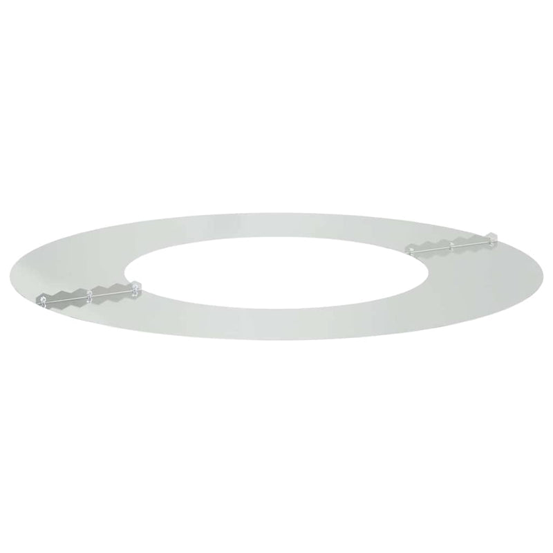 vidaXL Lapos fa körgyűrű Ezüst Ø40 / 70 cm Horganyzott acél