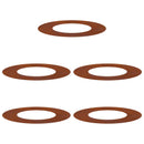 vidaXL Alkalmas lapos fa gyűrűkhez 5 pcs Barna Ø40 / 70 cm