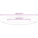 vidaXL Alkalmas lapos fa gyűrűhöz Fekete Ø50 / 80 cm Acél