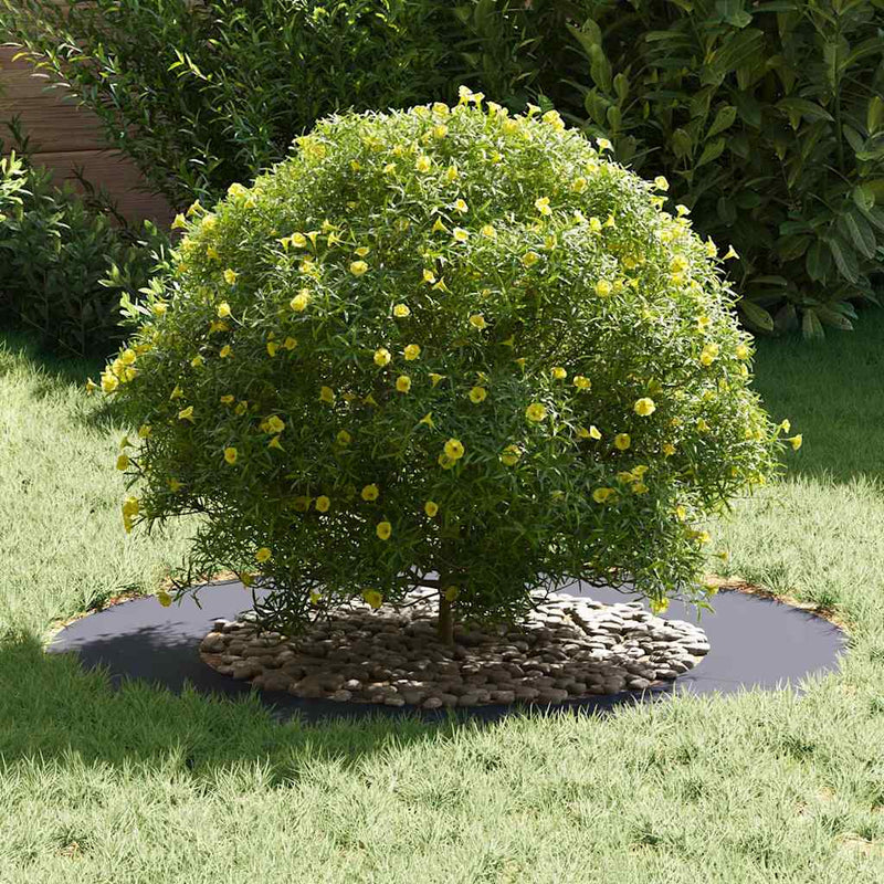 vidaXL Lapos fa körgyűrű Antracit Ø50 / 80 cm Acél