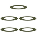 vidaXL Alkalmas lapos fa gyűrűkhez 5 pcs Oliva zöld Ø50 / 80 cm Acél