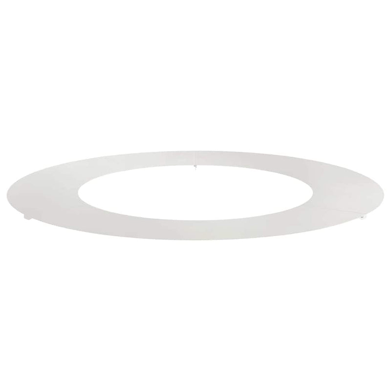 vidaXL Lapos fa körgyűrű Ezüst Ø50 / 80 cm Rozsdamentes acél