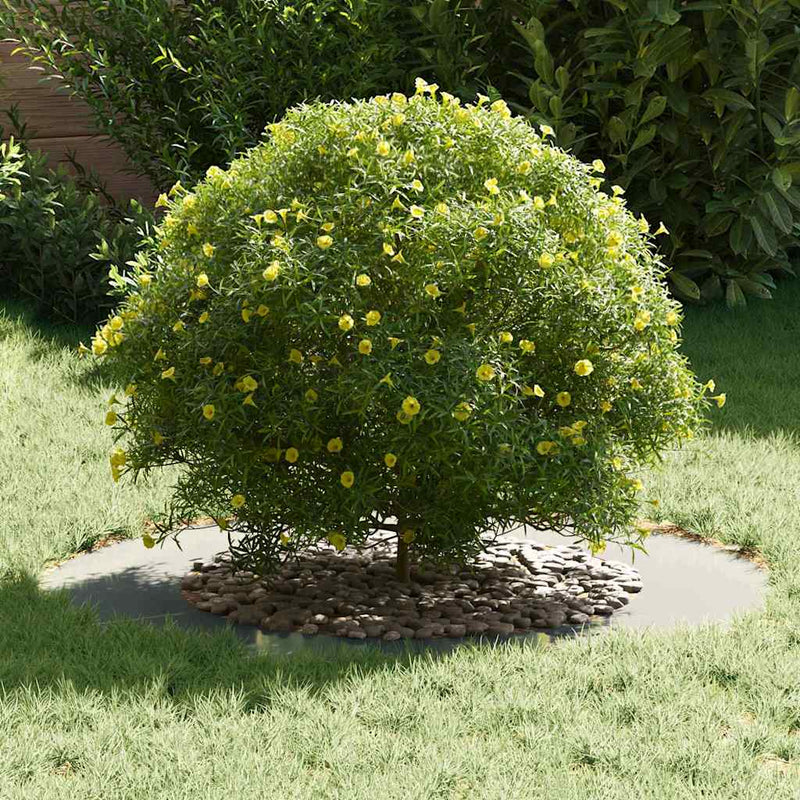 vidaXL Lapos fa körgyűrű Ezüst Ø50 / 80 cm Horganyzott acél