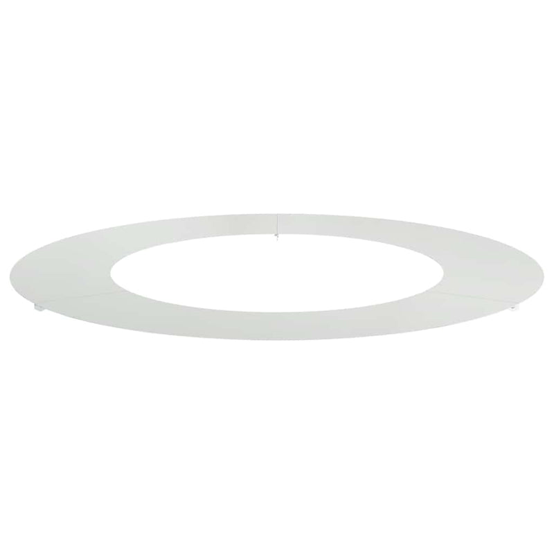 vidaXL Lapos fa körgyűrű Ezüst Ø50 / 80 cm Horganyzott acél