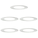 vidaXL Alkalmas lapos fa gyűrűkhez 5 pcs Ezüst Ø50 / 80 cm