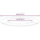 vidaXL Alkalmas lapos fa gyűrűkhez 5 db Rozsdás Ø50/80 cm