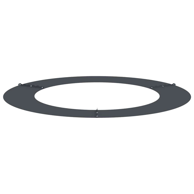 vidaXL Lapos fa körgyűrű Antracit Ø60 / 90 cm Acél