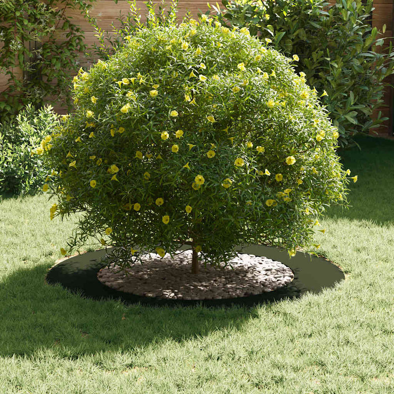 vidaXL Lapos fa körgyűrű Oliva zöld Ø60 / 90 cm Acél