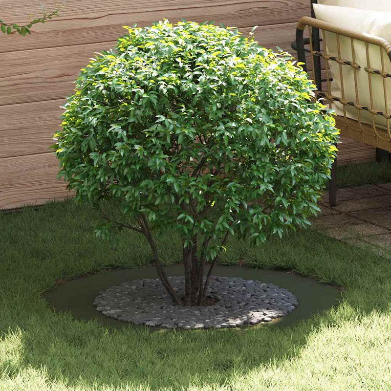 vidaXL Lapított Fa Gyűrűk 5 pcs Oliva zöld Ø30 / 60 cm Acél