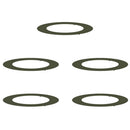 vidaXL Alkalmas lapos fa gyűrűkhez 5 pcs Oliva zöld Ø60 / 90 cm Acél