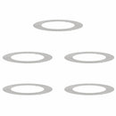 vidaXL Alkalmas lapos fa gyűrűkhez 5 pcs Ezüst Ø60 / 90 cm