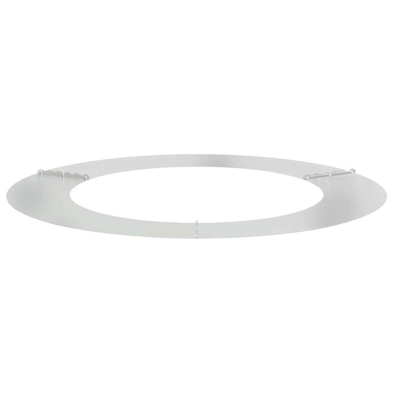 vidaXL Lapos fa körgyűrű Ezüst Ø60 / 90 cm Horganyzott acél