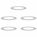 vidaXL Alkalmas lapos fa gyűrűkhez 5 pcs Ezüst Ø60 / 90 cm