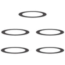 vidaXL Alkalmas lapos fa gyűrűkhez 5 pcs Fekete Ø90 / 120 cm Acél