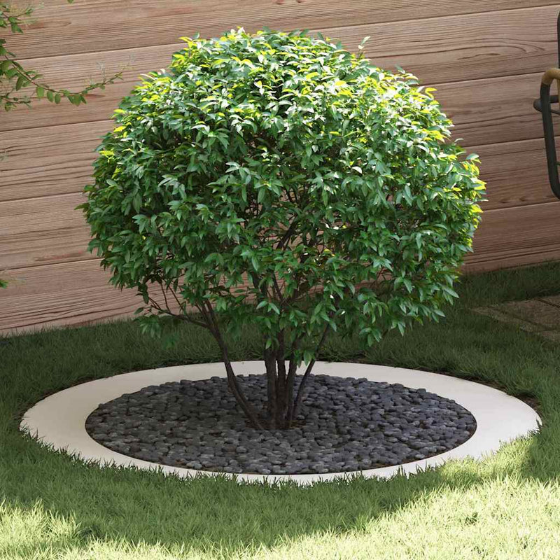 vidaXL Lapított Fa Gyűrűk 5 pcs Fehér Ø90 / 120 cm Acél