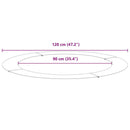 vidaXL Alkalmas lapos fa gyűrűkhez 5 pcs Fehér Ø90 / 120 cm Acél