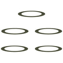 vidaXL Alkalmas lapos fa gyűrűkhez 5 pcs Oliva zöld Ø90 / 120 cm Acél
