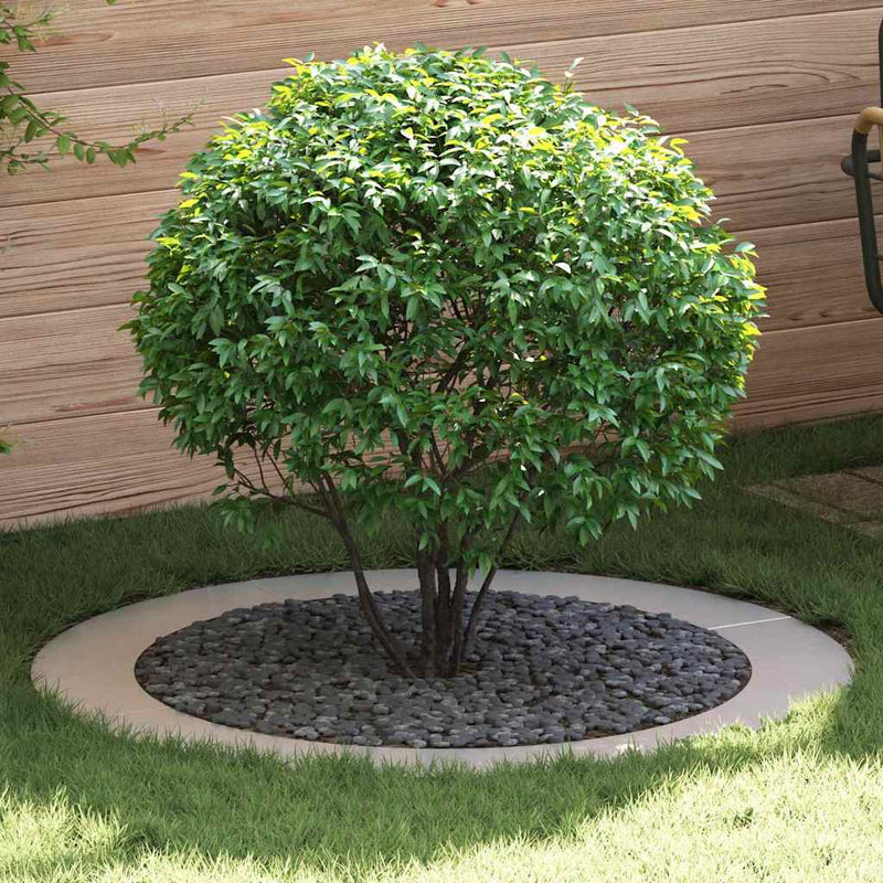vidaXL Lapított Fa Gyűrűk 5 pcs Ezüst Ø90 / 120 cm Rozsdamentes acél