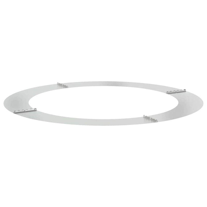 vidaXL Lapos fa körgyűrű Ezüst Ø90 / 120 cm Horganyzott acél