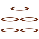 vidaXL Alkalmas lapos fa gyűrűkhez 5 pcs Barna Ø90 / 120 cm
