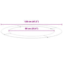 vidaXL Alkalmas lapos fa gyűrűkhez 5 db Rozsdás Ø90/120 cm