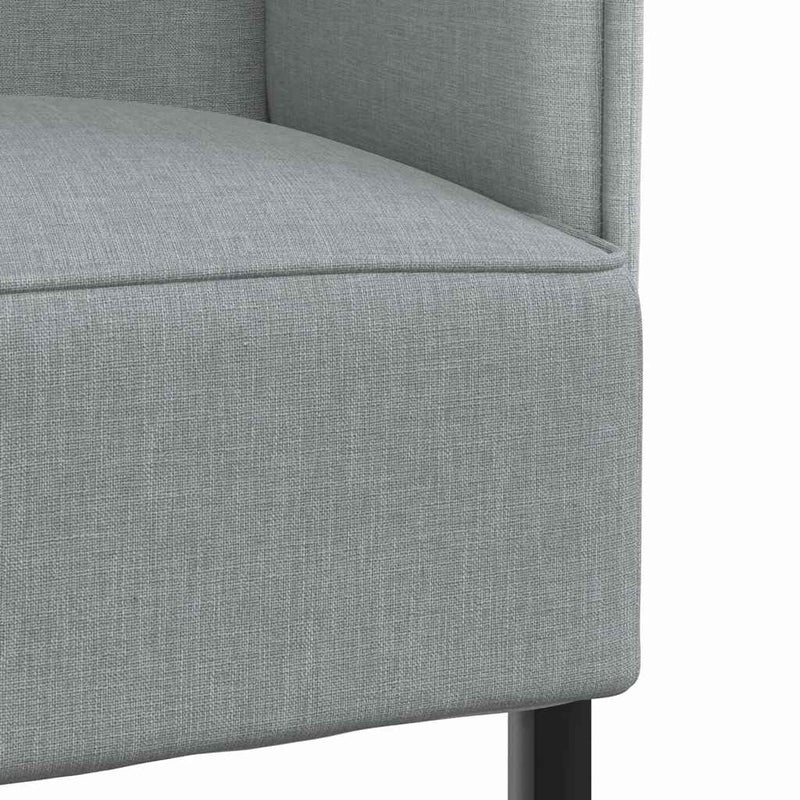 vidaXL Magas háttámlás szófák Világosszürke 109 x 56 x 121 cm szövet