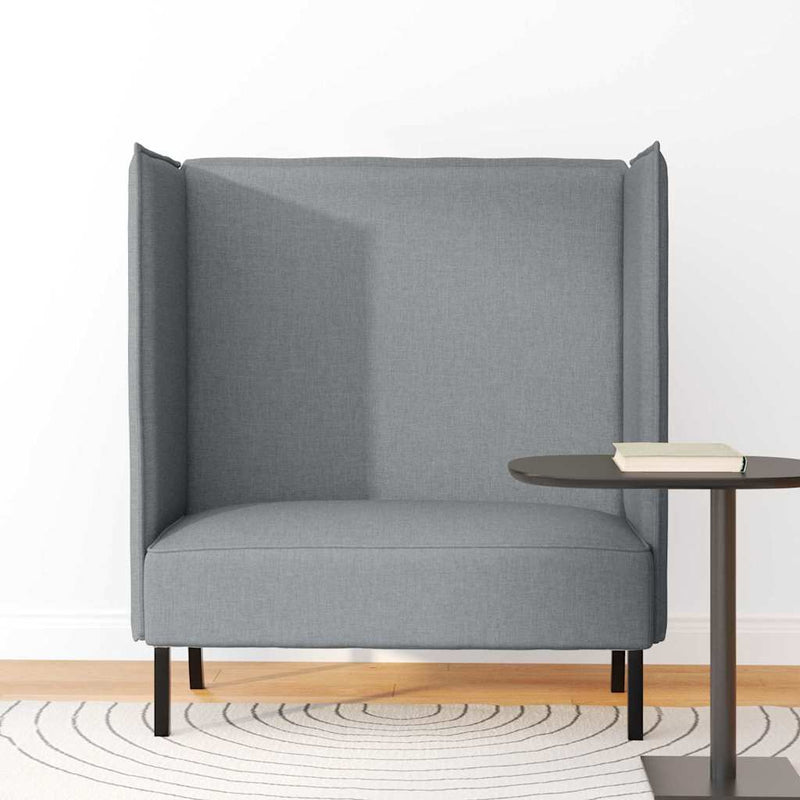 vidaXL Magas háttámlás szófák Világosszürke 109 x 56 x 121 cm szövet