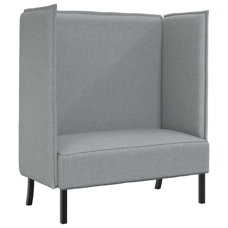 vidaXL Magas háttámlás szófák Világosszürke 109 x 56 x 121 cm szövet