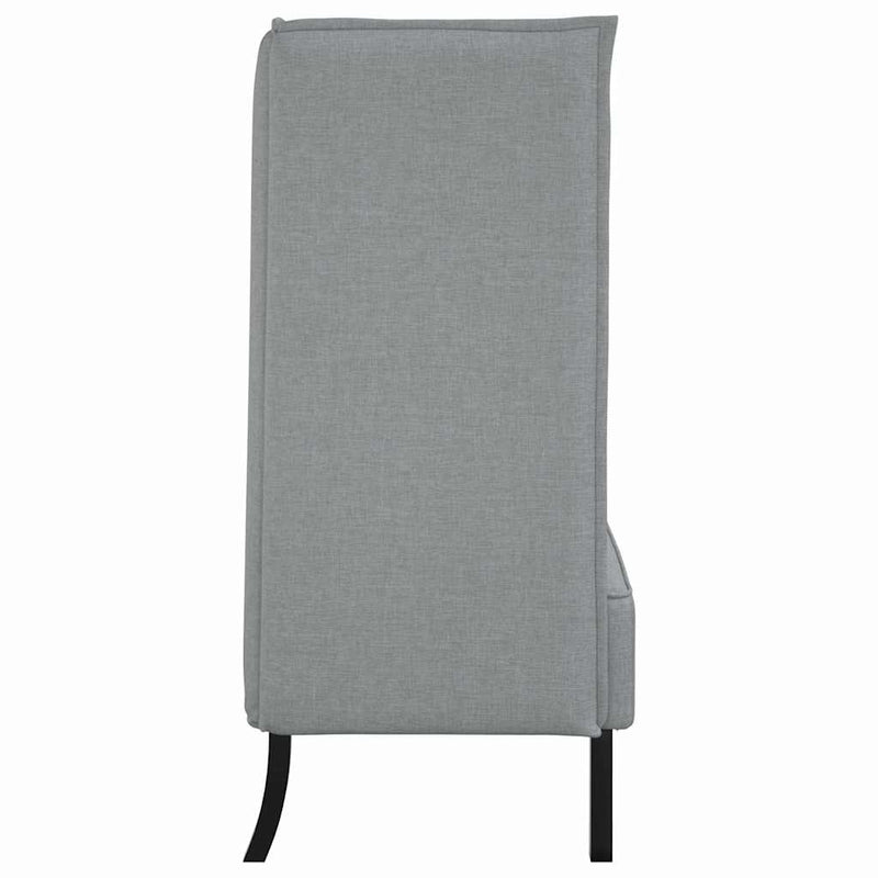 vidaXL Magas háttámlás szófák Világosszürke 109 x 56 x 121 cm szövet