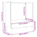 vidaXL Magas háttámlás szófák Világosszürke 109 x 56 x 121 cm szövet